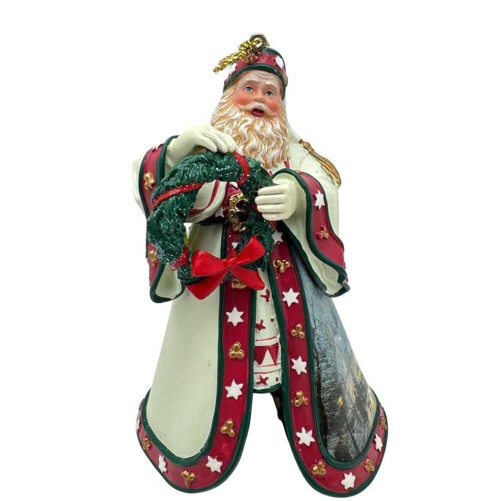 Vtg Thomas Kinkade Journeys End Santa Ornament Old World Santas 2003